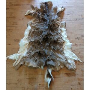 Deerskin Hair On Hide‎ Full Deer Hide Soft Rug Pelt Fur Large Cabin Decor Craft